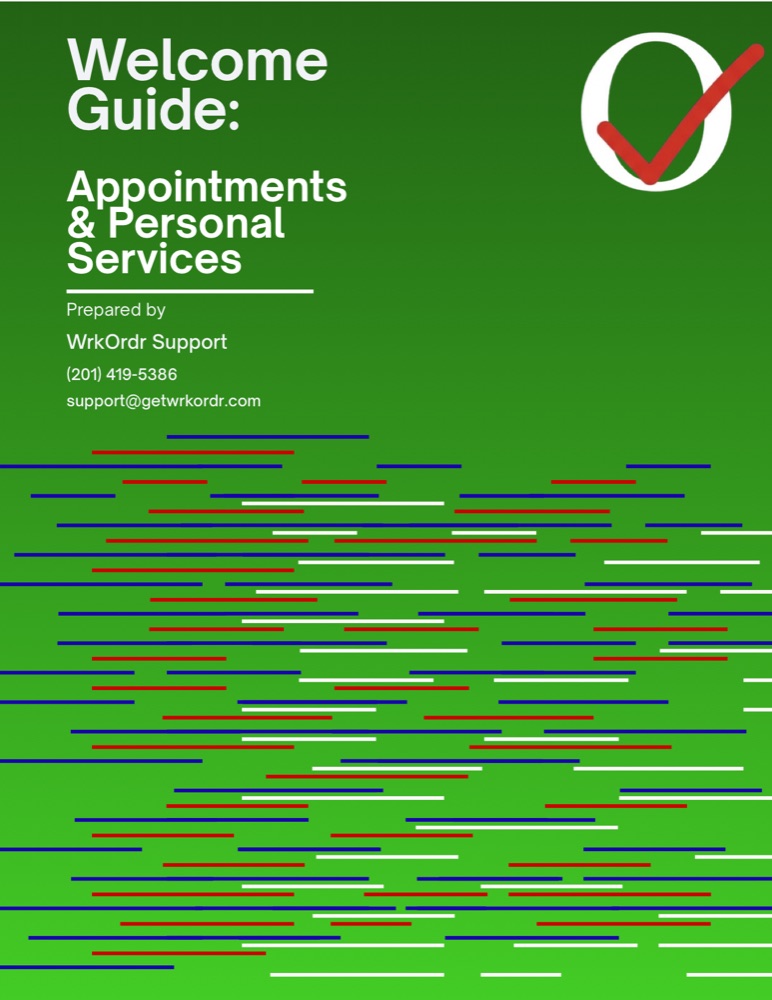 Appointments & Personal Services welcome guide cover