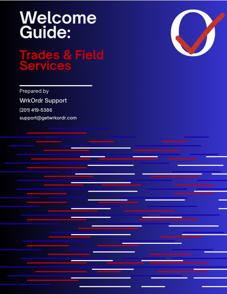 Trade & Field Services welcome guide cover